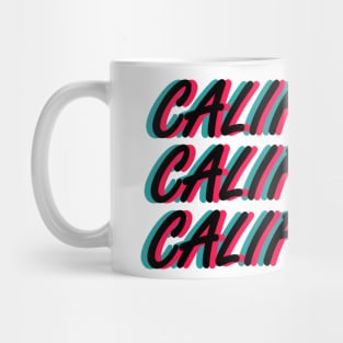 California Neon Tshirt Logo Mug